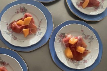 Melon with ham starter